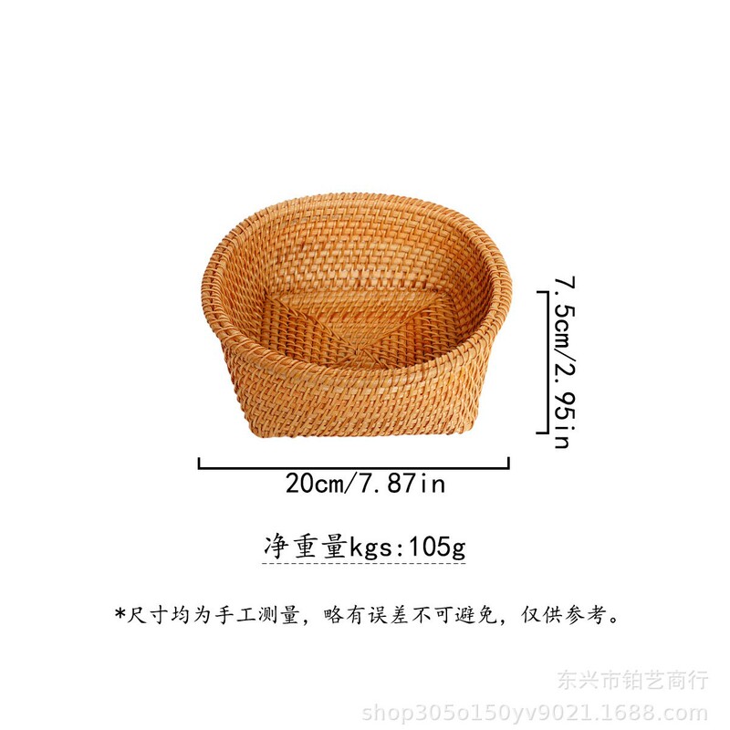 おはようございますショップ | ベトナム手作り籐編み収納バスケットパンバスケットフルーツバスケットスナックバスケットお菓子バスケット|undefined