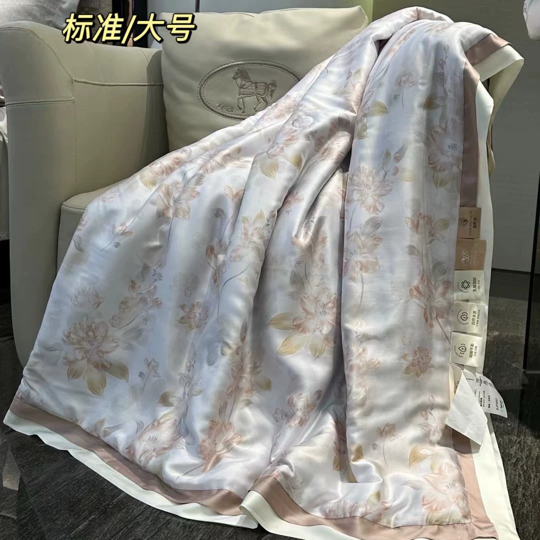 Летнее одеяло из лиоцелла Lenzing Tencel, двустороннее, прохладное, шелковистое, для сна, машинная стирка, для кондиционирования воздуха, тонкое летнее одеяло