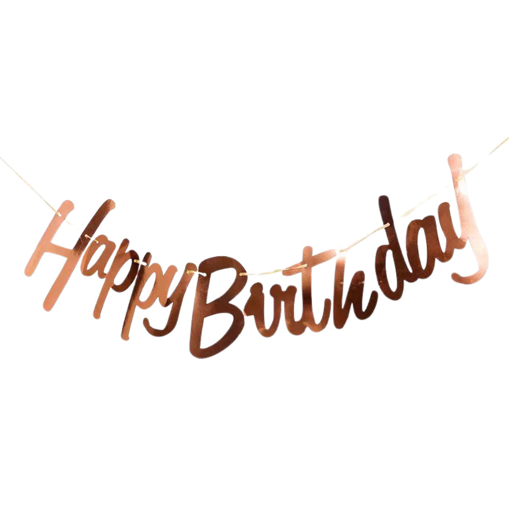 Feliz cumpleaños tira de la bandera para niños decoraciones de cumpleaños bandera de cola de pescado inglesa estampada bandera de dibujos animados