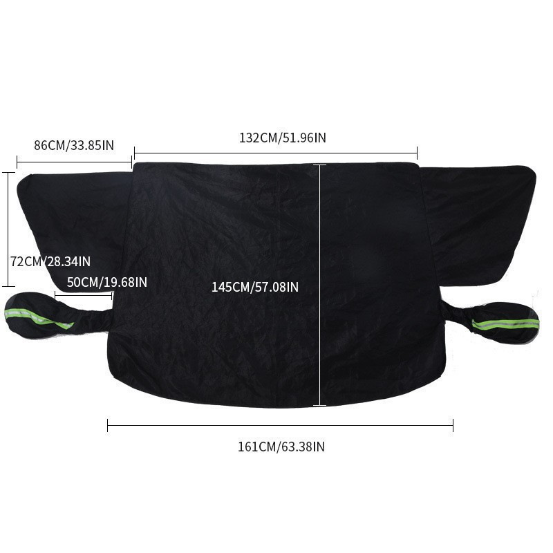 Cross-border car snow cover, front windshield snow shield, winter magnetic car snow guard, thickened snow cover for cars