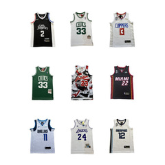24 カーフ刺繍バスケットボールスポーツウェア外国貿易卸売国内卸売ブルズマジックサンズボールスーツ