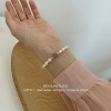 Brand agate fashionable crystal bracelet, bead bracelet from pearl, jewelry, Korean style, wholesale