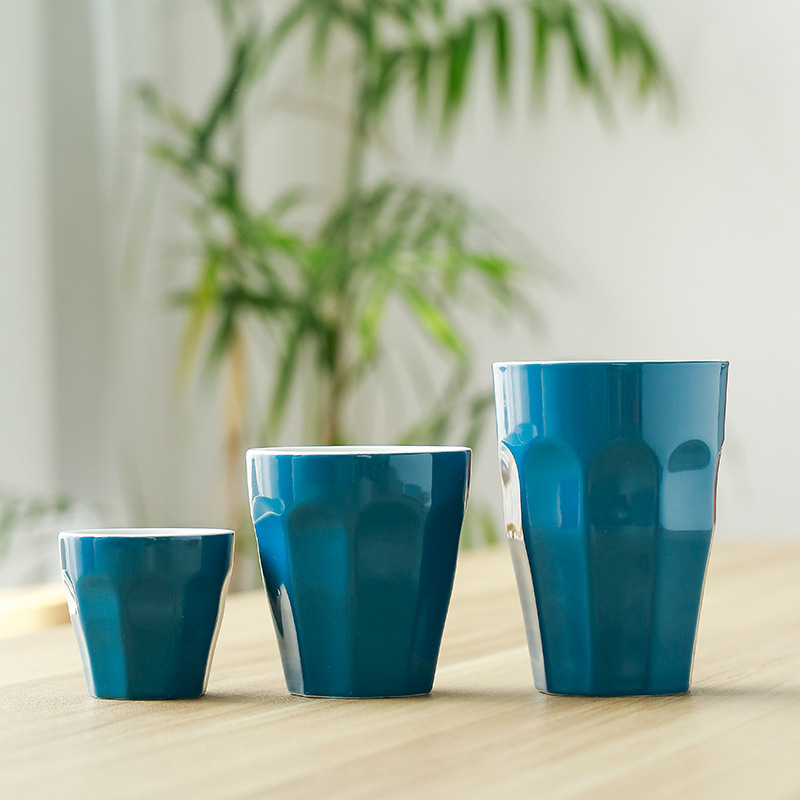 跨境苏氏陶瓷马克杯白瓷三件套简约水杯牛奶咖啡杯办公室套装