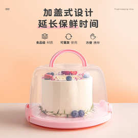 可重复使用塑料蛋糕盒食品级材质生日奶油蛋糕包装盒子加固加新款