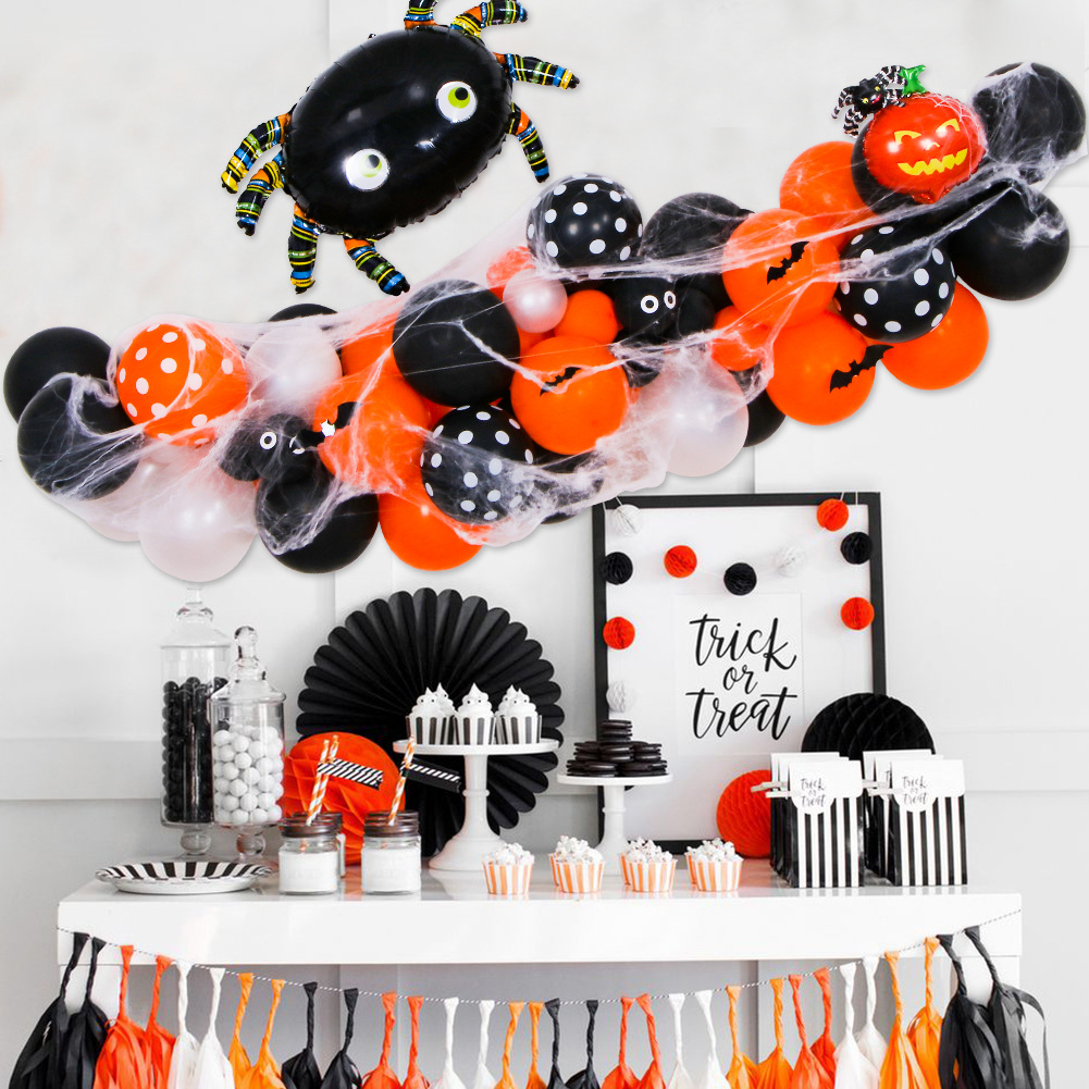 Set de Guirnalda de Globos para Halloween de Papel de Aluminio
