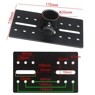 All-Metal Reinforced Speaker Bracket Tray, Four-Corner Reinforced Thickeneded Tray, Multi-Hole Tray, Audio Bracket Tray (Electric car big tripod) - metal-tray-175x11cm
