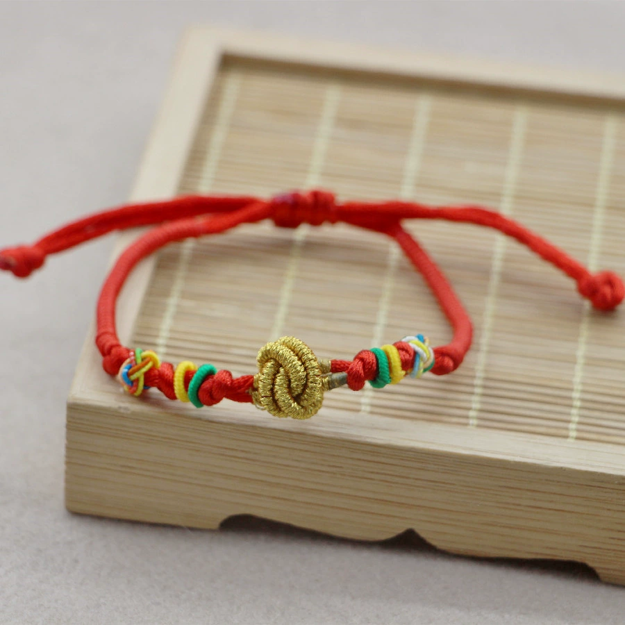 Children's woven red rope bracelet handmade for men and women for beloved
