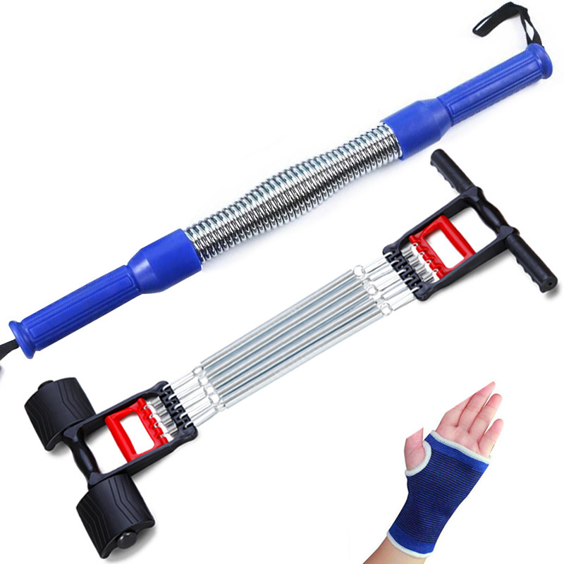 家庭用フィットネス器具腕力器スプリングラリー器代発腕力棒胸保護器健腹輪|undefined