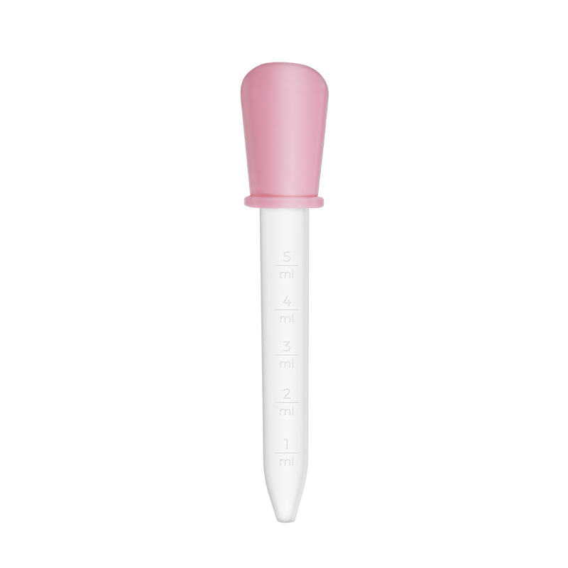 Bebé anti-estrangulamiento medicina alimentador bebé simple gotero medicina alimentador 5ml de agua de múltiples funciones de alimentación medicina paja con escala