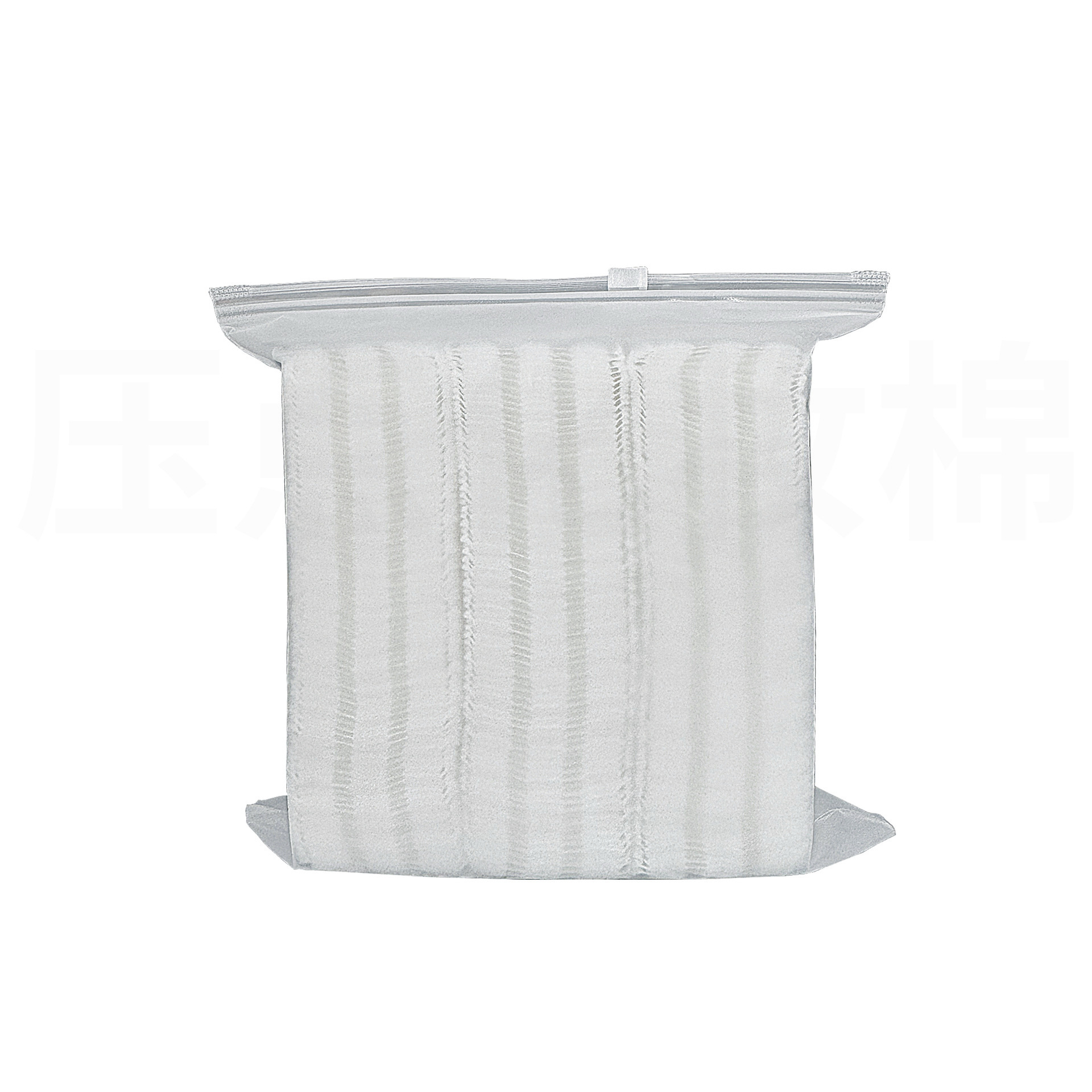 222 piezas de algodón cosmético borde de prensa punto de bolsa clavícula transparente