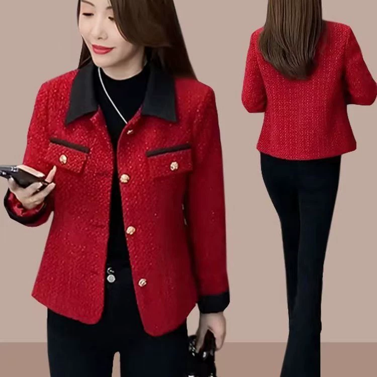 Уникальное маленькое ароматное короткое пальто для женщин весна и осень 2024 в этом году модные новые маленькие темпераментные топы