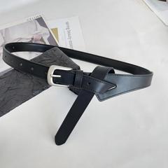 女士牛皮打結腰帶秋冬配裙子大衣收腰個性百搭皮帶韓版復古腰封潮