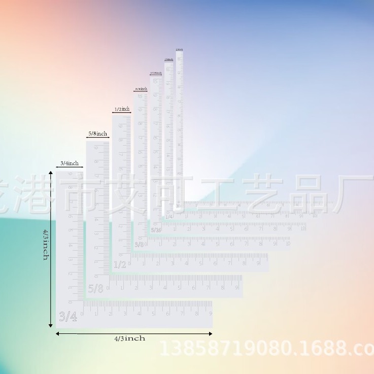 (2개) 투명 아크릴 종이 카드 코너 어시스턴트 크리에이티브 포지셔닝 툴 스크랩북 직각자 카드 정리