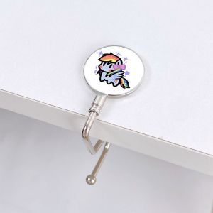 My Little Pony Peripheral Desk Hooks Cartoon Cute Desk Bag Hooks Office Desk Bag Hooks No Need to Stick or Paste