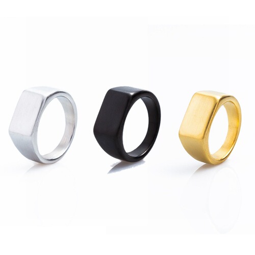 European and American Amazon's new sand surface niche jewelry personalized fashion outdoor ring titanium steel ring casting process