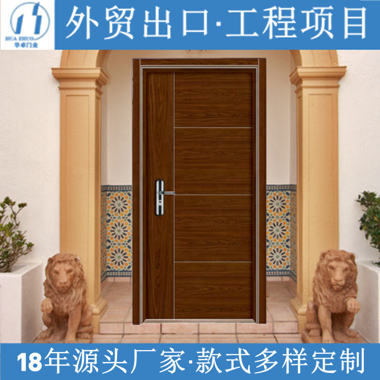 Yongkang Anti-Theft Door Manufacturer Exports Iron Doors, Simple Apartment Doors, Low Price and Cost-Effective Entrance Doors
