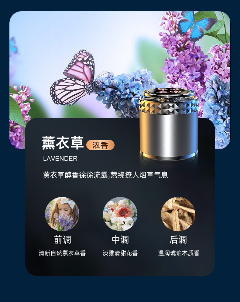 Car Aromatherapy, Car Interior Odor Removal, Air Purification, Long-Lasting Light Fragrance, High-End Decorative Ornaments, Car Solid Fragrance Balm