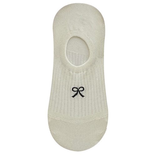 Summer and Autumn Butterfly Knot Embroidered Boat Socks, Plain Color Thin Cotton Silicone Non-Slip Invisible Socks, Buy Online for Instagram Girls, Small Mouth Socks