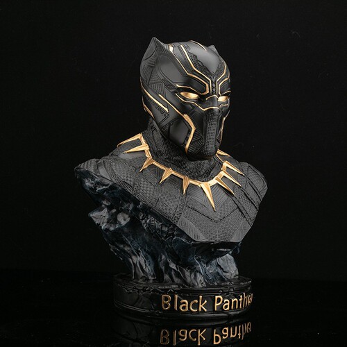 Avengers Black Panther Action Figure Model Small 18cm Height Resin Display Figure Marvel Hero Movie Merchandise