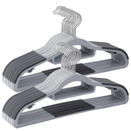 Manufacturer wholesale environmentally friendly wet and dry clothes hangers, non-slip and non-deformable, household non-flocking clothes hangers to organize and store clothes