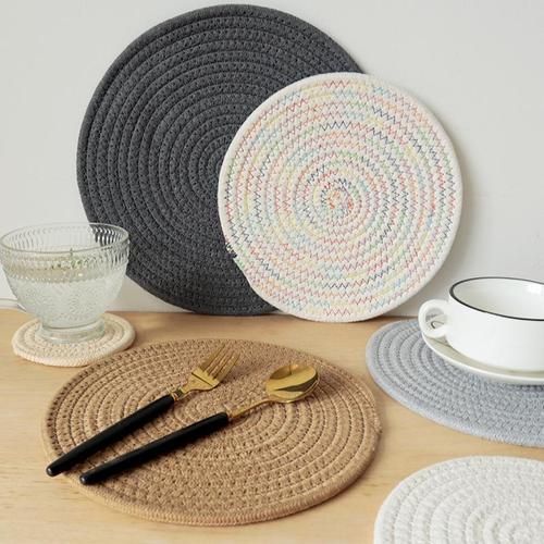 Factory Home Kitchen Cotton Rope Table Mat Cup Mat Heat Insulating Mat