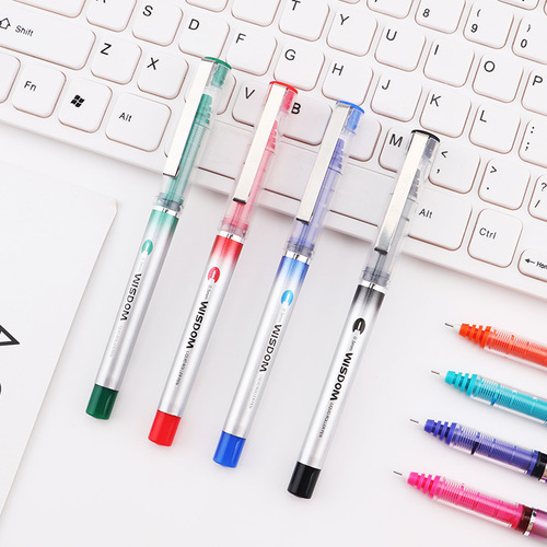 Baoke BK118 straight liquid water-based syringe pen student color water pen signature 8-color 0.5mm quick-drying ball pen