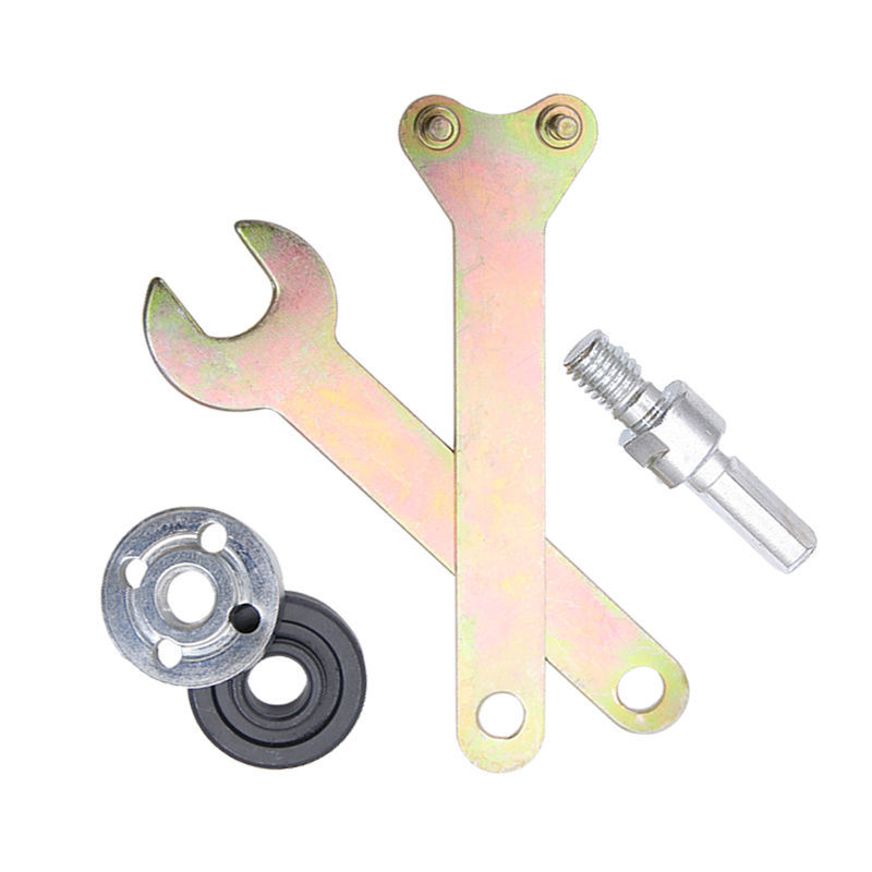 Mango de 5 piezas 6-MANGO 10mm taladro de mano amoladora angular manga de conversión de corte de pulido herramienta eléctrica Accesorios