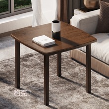 L四方桌客厅吃饭桌学习桌家用小方桌小户型实木茶桌抽屉正方形餐