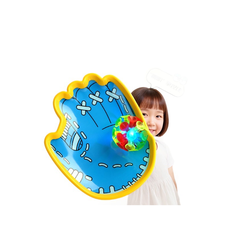 Fun Suction Cup Throwing and Catching Ball Parent-Child Outdoor Indoor Sports Sticky Ball Children's Educational Toy Hand-Held Racket