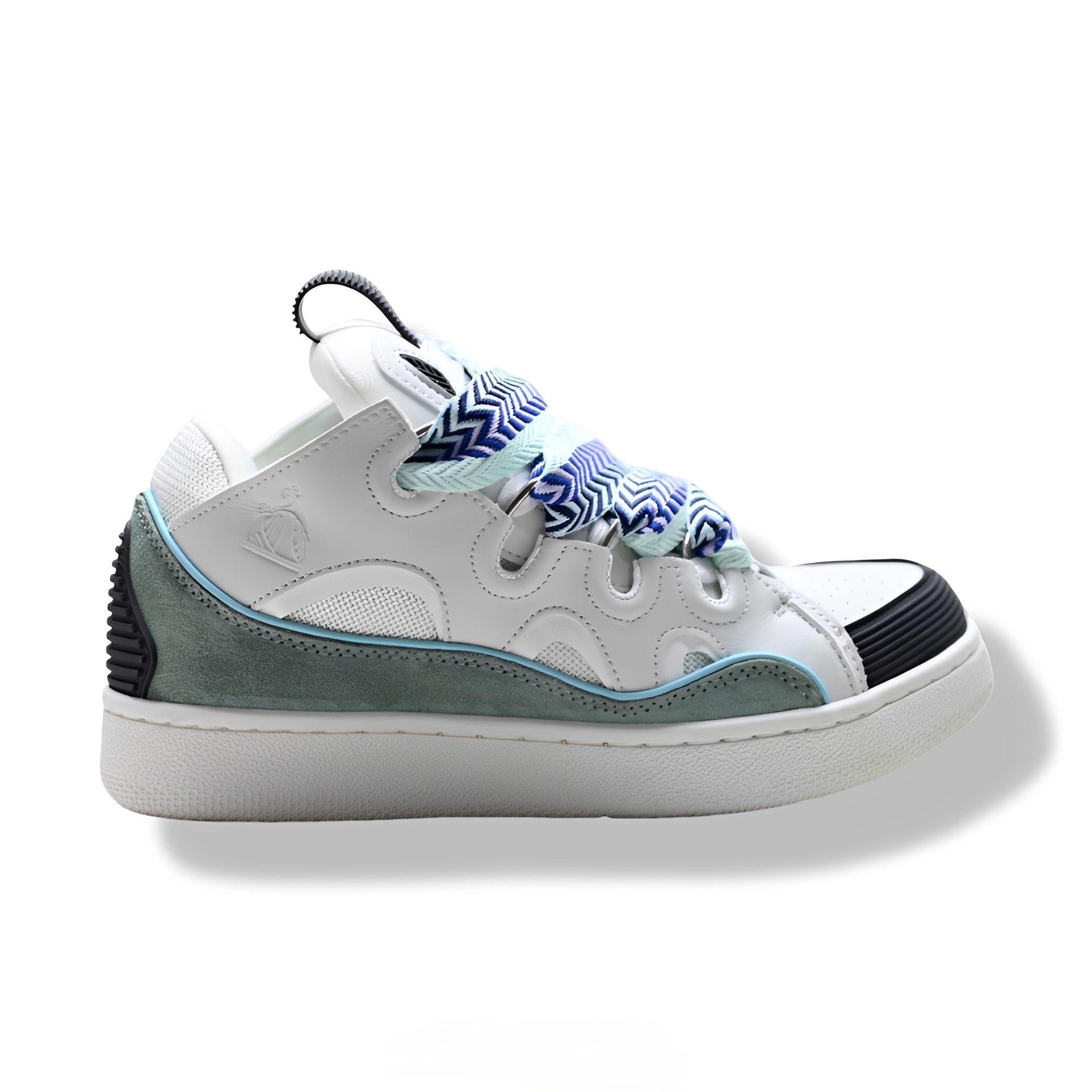 Curb Bread Shoes with Thick Tongue and Chunky Laces, Color-Blocking, Unisex Outdoor Casual Dad Sneakers, Non-Slip Skate Shoes, Cross-Border European Market