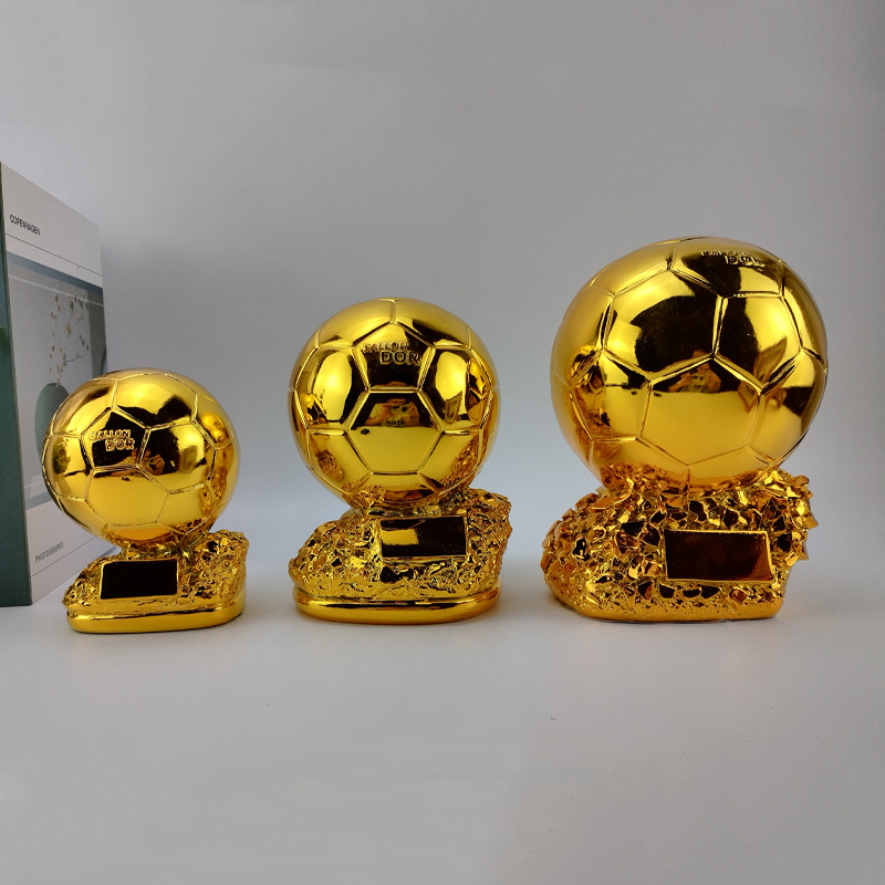 Globo de oro trofeo fútbol tirador letras regalo lotería tienda bar decoraciones fans recuerdo fabricante