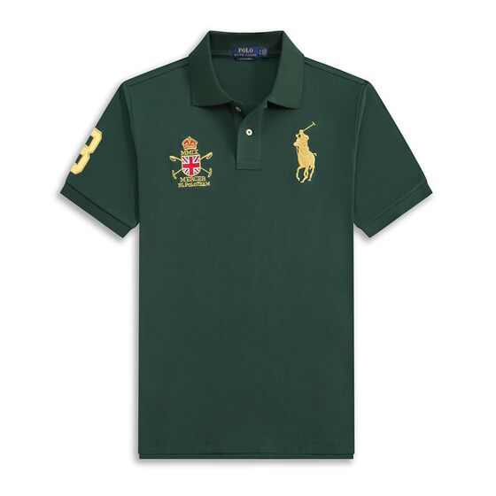 Summer Polo Sports Casual Men's Short Sleeve Turn-Down Collar Embroidered Malaysian Crown Large Size Loose Polo Shirt Short Sleeve