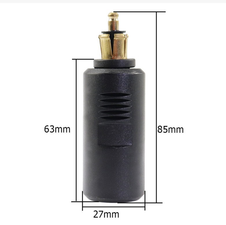 DC12-24V motorcycle cigarette lighter power supply 12v conversion 5v European gauge plug car electric base cigarette lighter