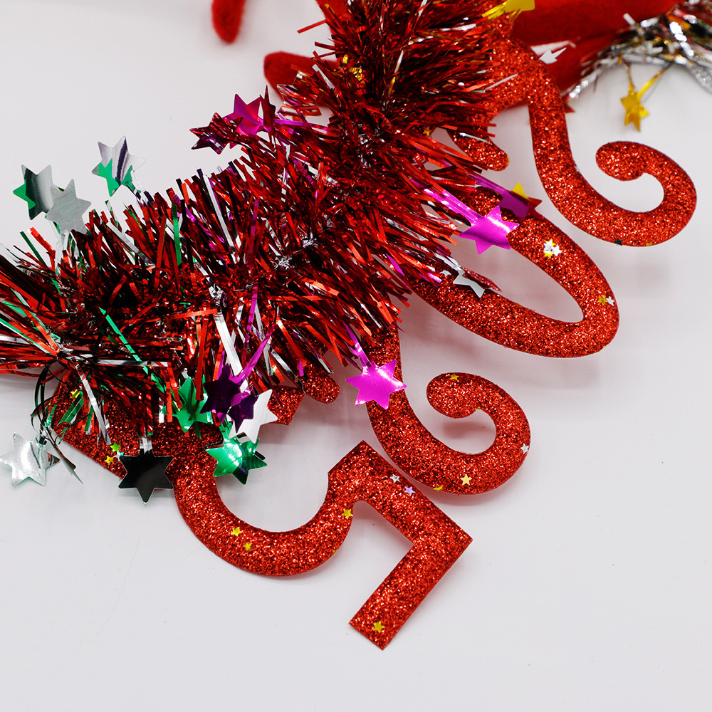 2025 Happy New Year Eve Hairbands Glitter Headband 2025 Holiday Headpiece for Christmas Party Supplies Decorations_voghion.com