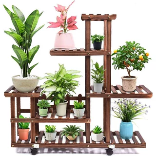 花园植物架收纳架,适用于角落客厅阳台庭院