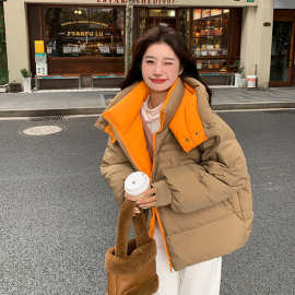 【雾中女孩】2025冬季新款四季青加厚羽绒服女气质宽松保暖面包服