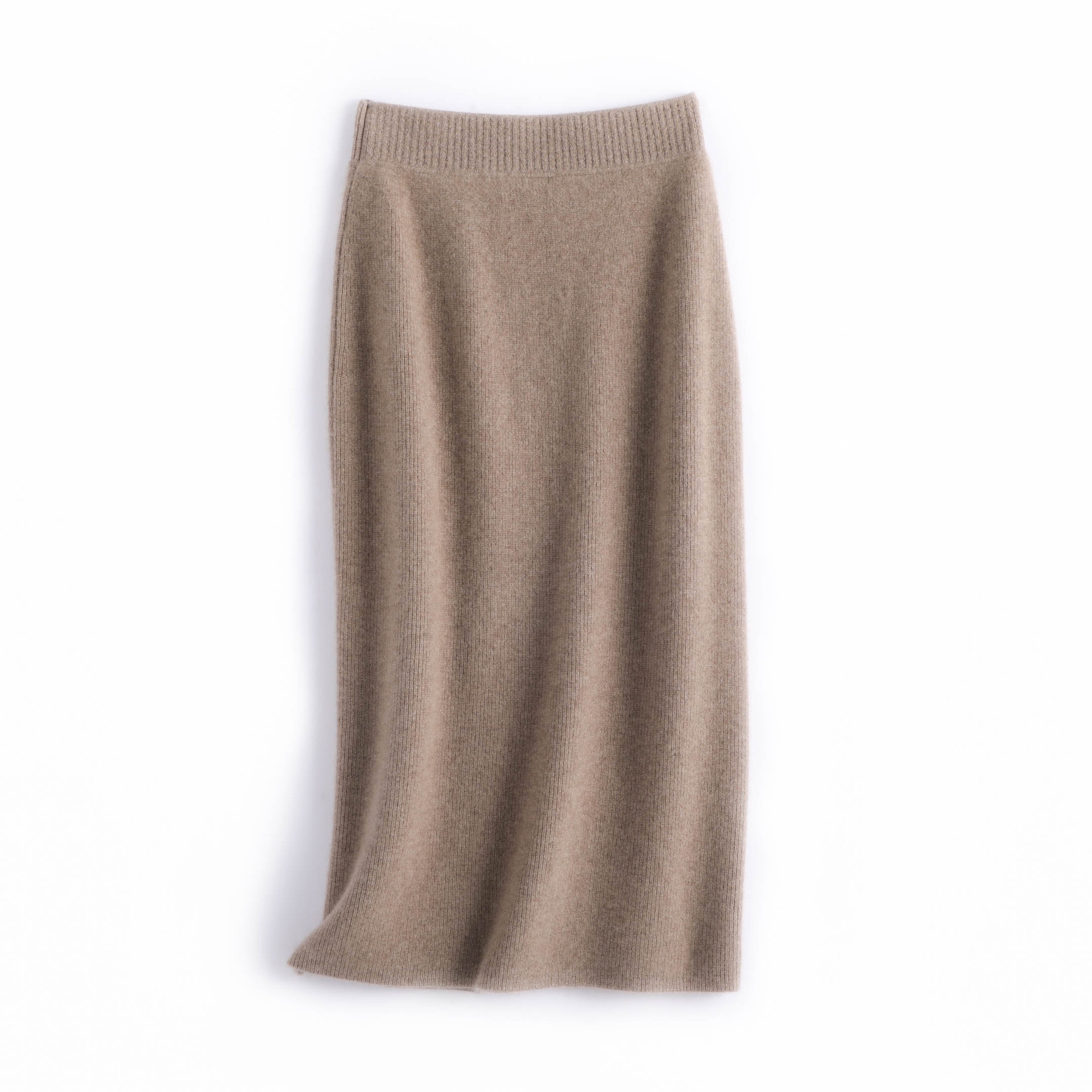 캐시미어 엉덩이 치마 여자 치마 2021 새로운 겨울 중간 길이 꽉 세트 스커트 높은 허리 원스텝 스커트