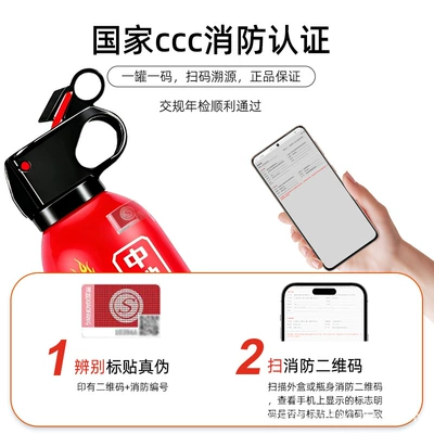 Vehicle fire extinguisher car annual inspection, home