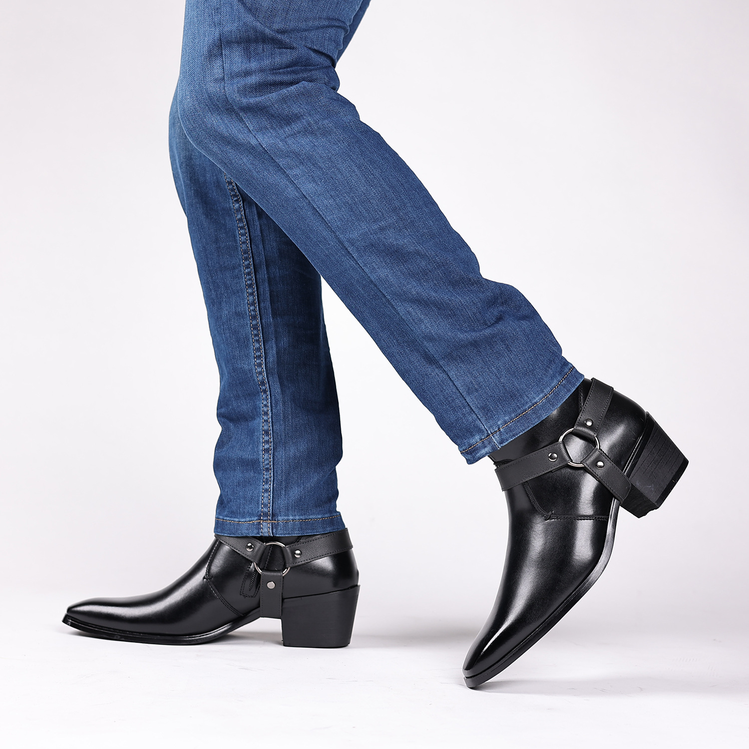 Autumn/Winter men's fashion zipper boots_vogvips.com