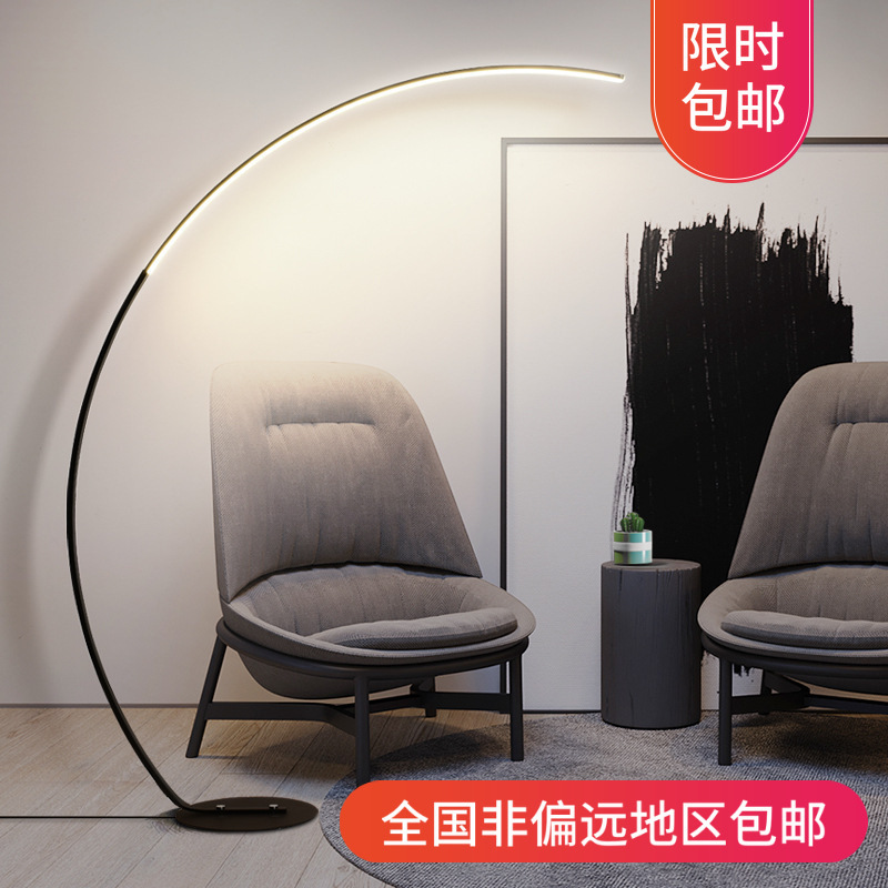 Modern Simple Nordic Fishing Living Room led Floor Lamp Designer Art Model Room Creative ins Vertical Table Lamp