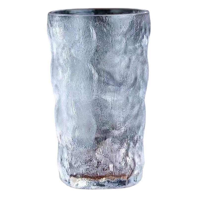 Nuevo patrón glaciar taza de vidrio nueva taza de agua de alta apariencia de moda taza de bebida de jugo femenino taza de café taza de estilo ins