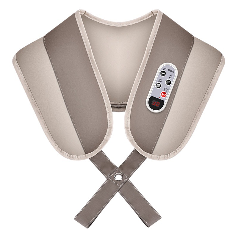 Massage Shawl for Neck and Waist, Back and Shoulder Massager, Neck and Shoulder Percussion Massager, One-Piece Hot Compress