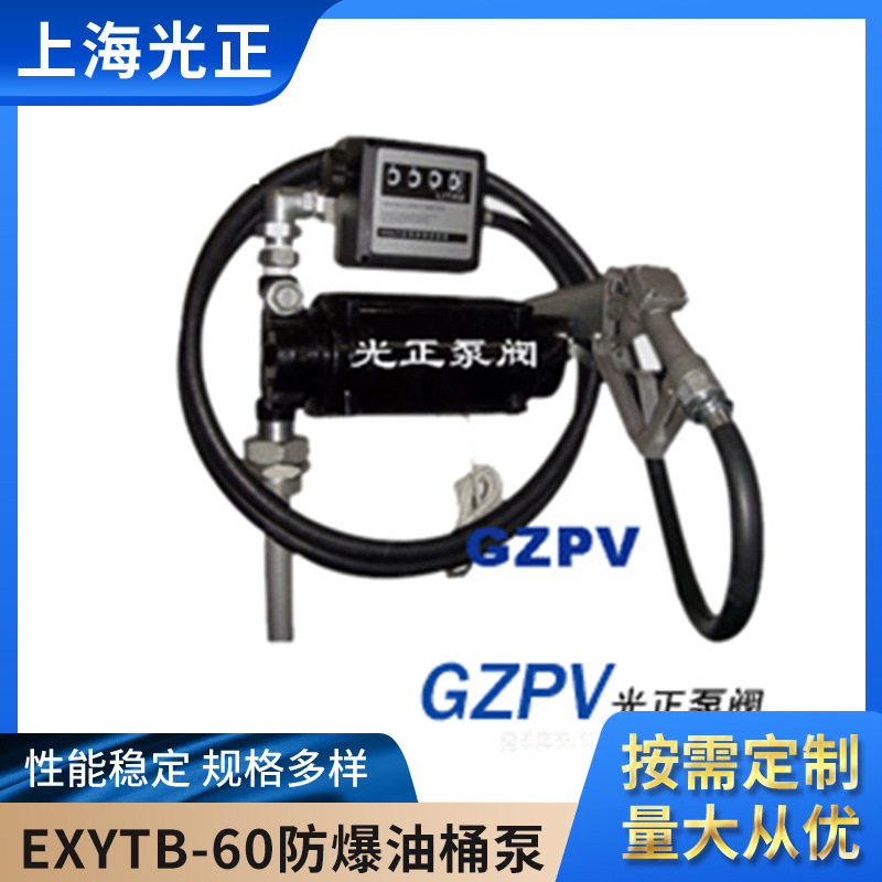 EXYTB-60防爆油桶泵 铸铁加油泵电动抽油泵汽油泵厂家批量供应