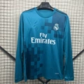 1718 retro long sleeve real madrid second guest