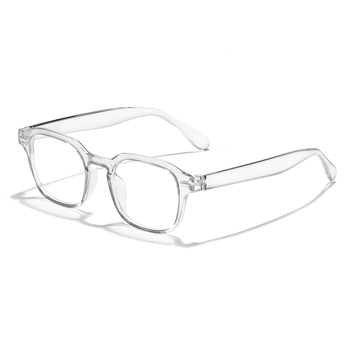 2024 nuevo estilo arroz con montura cuadrada estilo universitario tendencia moda todo fósforo gafas anti-azul estudiantes gafas de montura de miopía