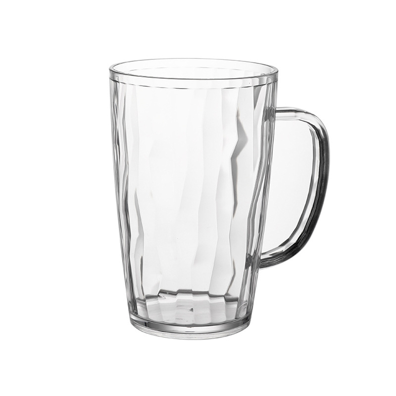 PC acrílico agua enjuague bucal jugo taza de té diamante Hotel restaurante resistente a altas temperaturas de plástico transparente taza de cerveza