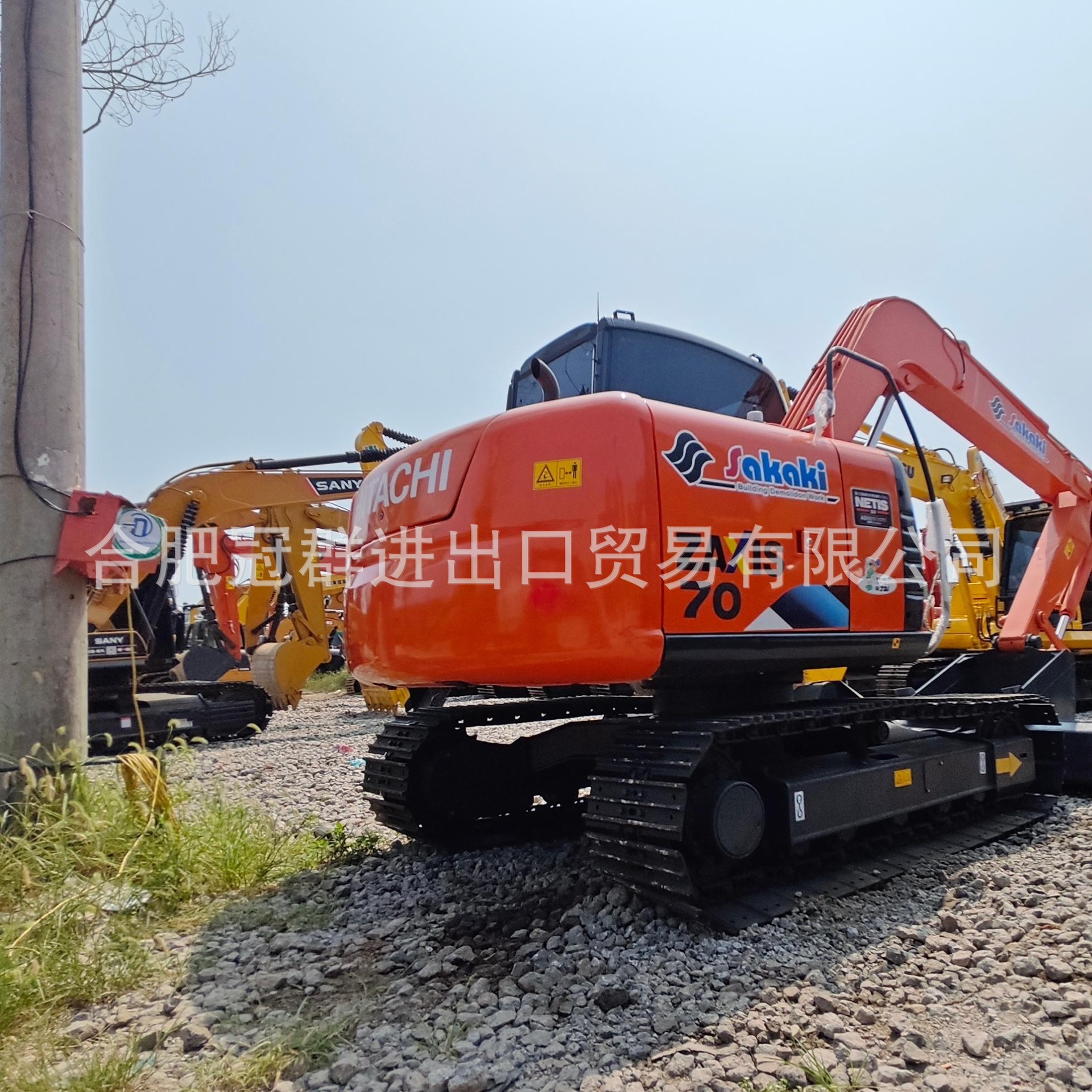 Suministro de excavadoras usadas Hitachi ZX70 ingeniería excavadoras de orugas noventa por ciento nuevas excavadoras usadas todo terreno