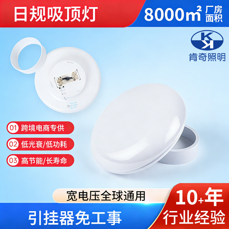 Cross-Border Japanese-Style Ceiling Light for Bedroom, Hallway, Balcony, Corridor, Project Passage, Mushroom-Shaped Indoor Circular Light