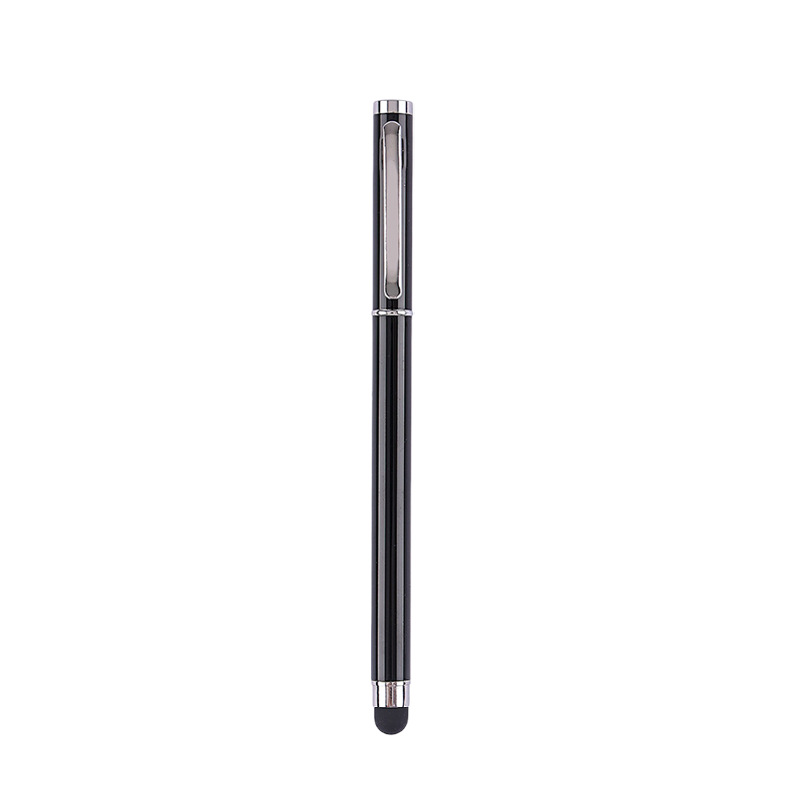 Pluma metálica neutra personalizada de escritura de pantalla táctil de escritura de doble propósito pluma de pluma se puede imprimir logotipo