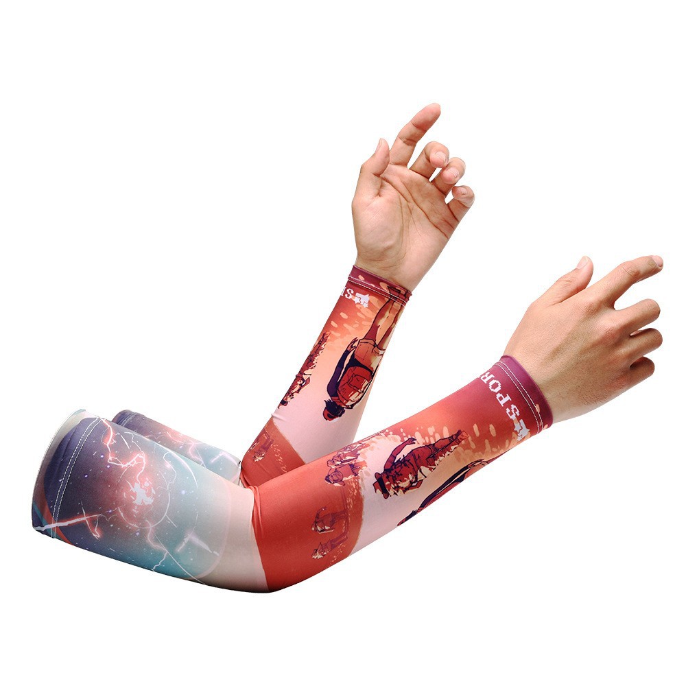 Manga de hielo de protección solar manga hombres y mujeres manga de mano de seda de hielo protección del brazo protección solar verano guantes delgados